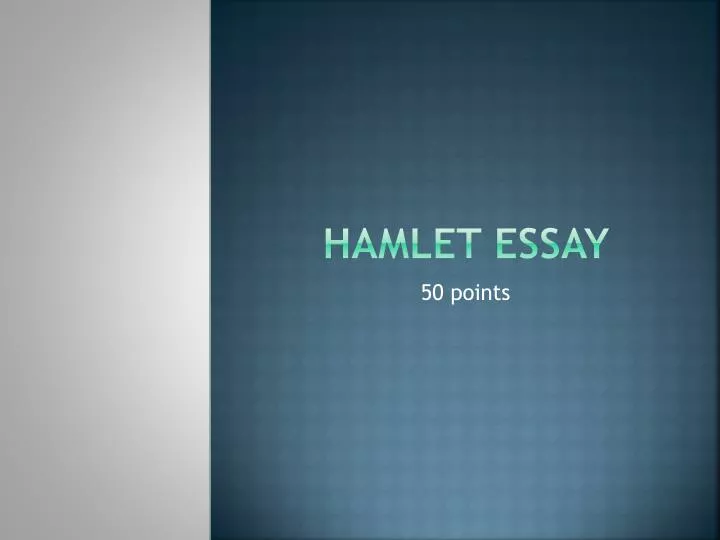 hamlet essay