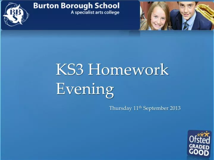 ks3 homework evening
