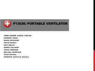 P13026: Portable Ventilator