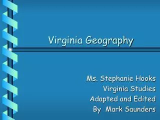 Virginia Geography