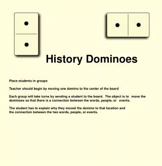 History Dominoes