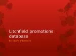 Litchfield promotions database - slide 1