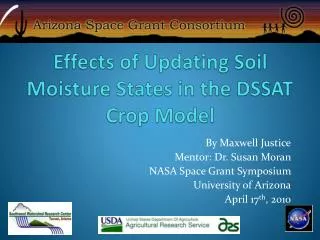 Effects of Updating Soil Moisture States in the DSSAT Crop Model