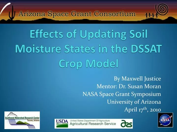 effects of updating soil moisture states in the dssat crop model