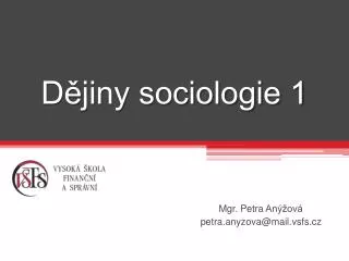 d jiny sociologie 1