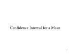 Confidence Interval for a Mean - slide 1