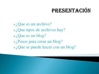presentaci n