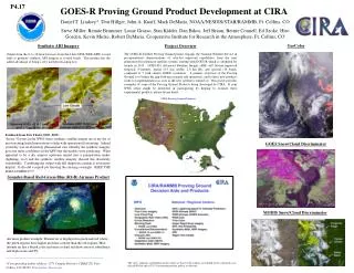 GOES-R Proving Ground Product Development at CIRA