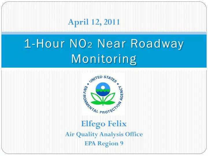 1 hour no 2 near roadway monitoring