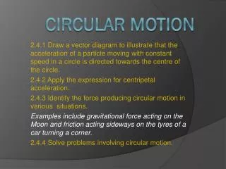 Circular motion