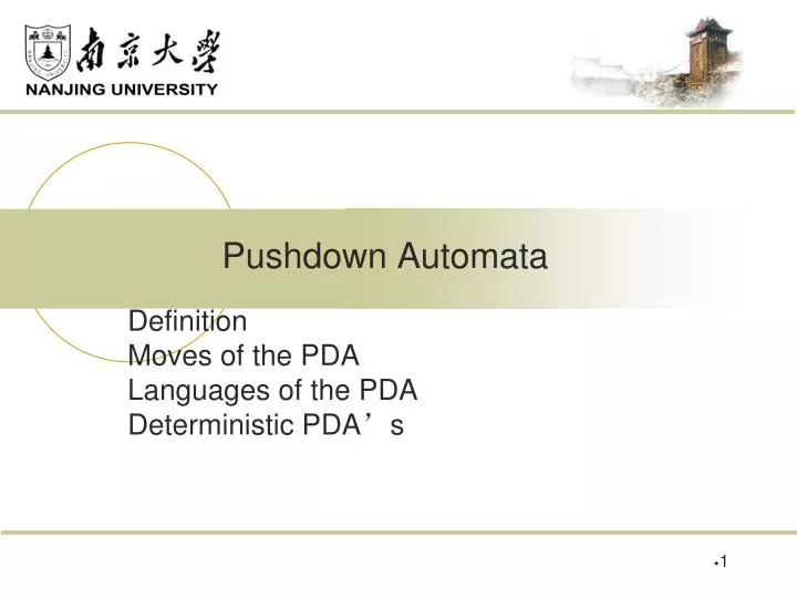 pushdown automata