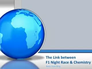 The Link between F1 Night Race &amp; Chemistry