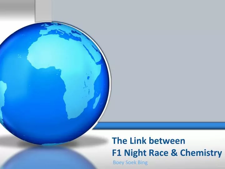 the link between f1 night race chemistry