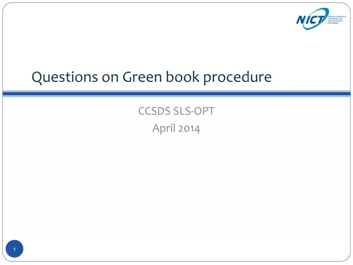 questions on green book procedure