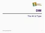 DIM - slide 1