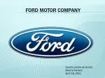 Ford motor company - slide 1