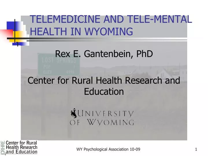 telemedicine and tele mental health in wyoming