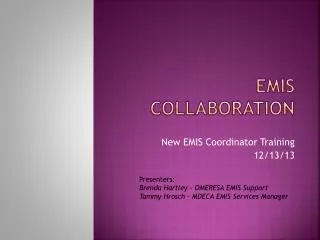 EMIS Collaboration