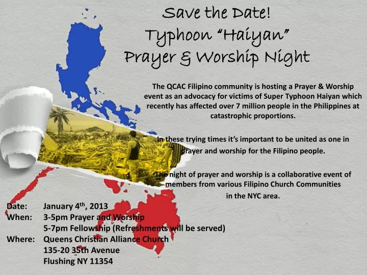 save the date typhoon haiyan prayer worship night