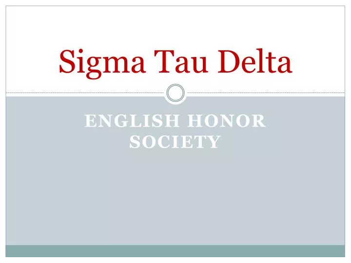 sigma tau delta