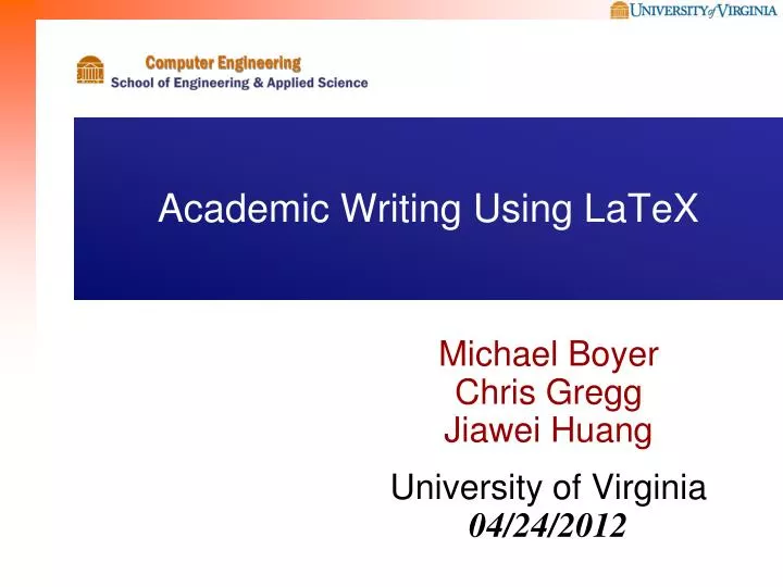 academic writing using latex