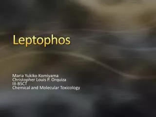 Leptophos