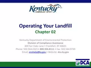 Operating Your Landfill Chapter 02