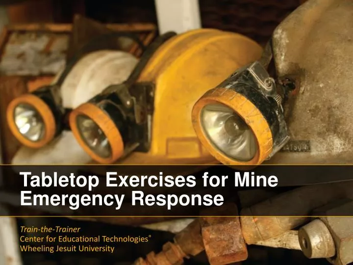 tabletop exercises for mine emergency response