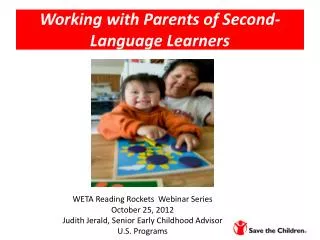 Working with Parents of Second-Language Learners