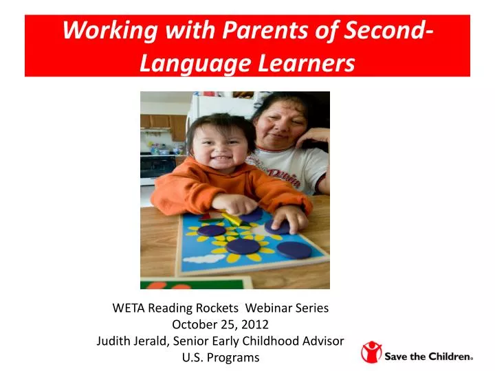 working with parents of second language learners