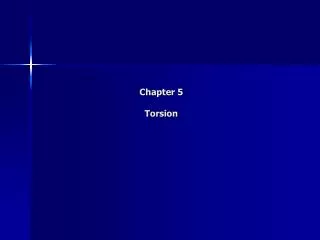 Chapter 5 Torsion