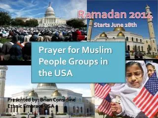 Prayer for Muslim People Groups in the USA