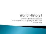 The Influence of Geography on Athenian Democracy - slide 1