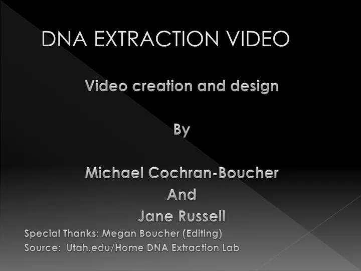 dna extraction video