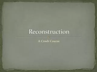 reconstruction