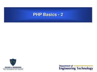 PHP Basics - 2