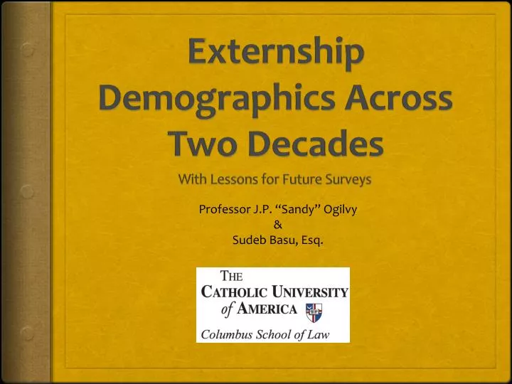 externship demographics across two decades