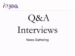 Q&amp;A Interviews