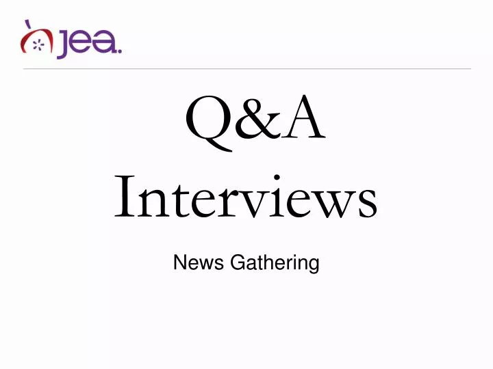 q a interviews