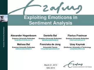 Exploiting Emoticons in Sentiment Analysis