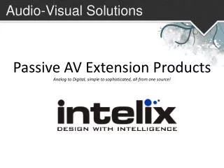 Audio-Visual Solutions