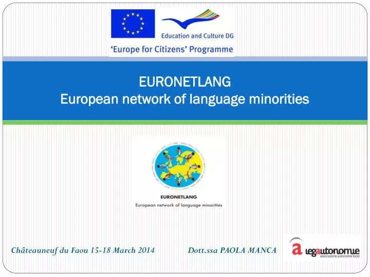 euronetlang european network of language minorities