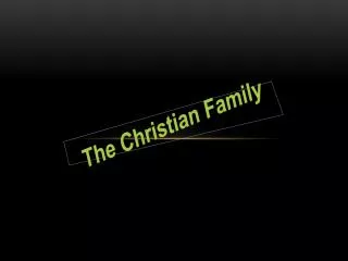 The Christian Family