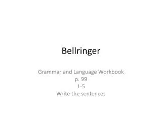 bellringer