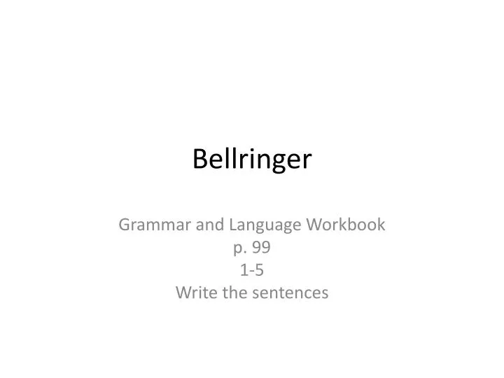 bellringer