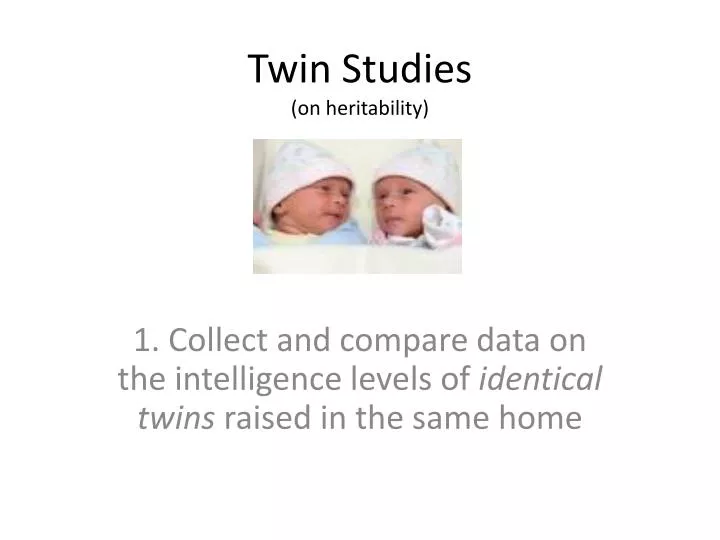 twin studies on heritability