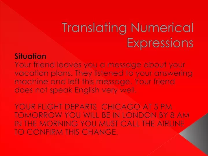 translating numerical expressions