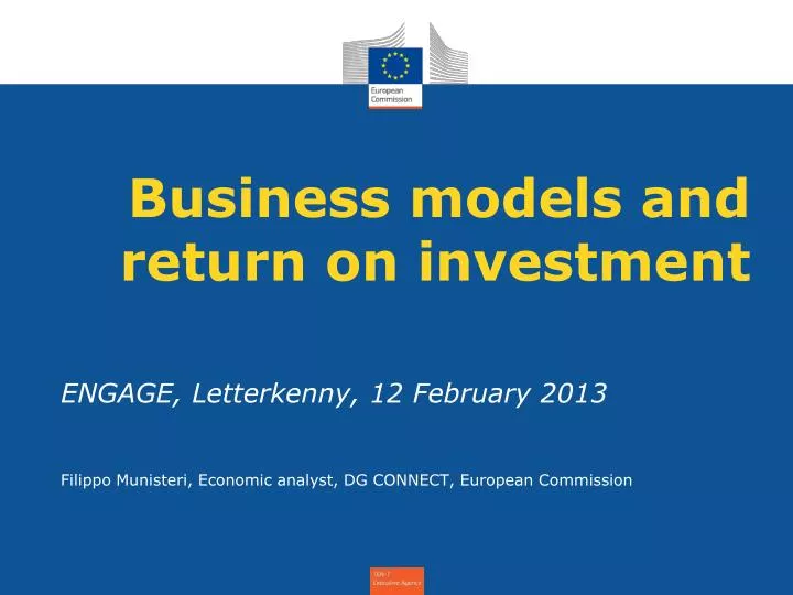 business models and return on investment