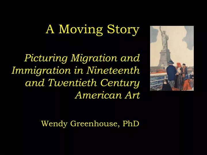 a moving story picturing migration and immigration in nineteenth and twentieth century american art