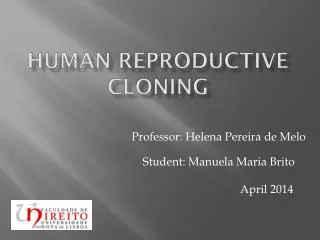 Human Reproductive cloning
